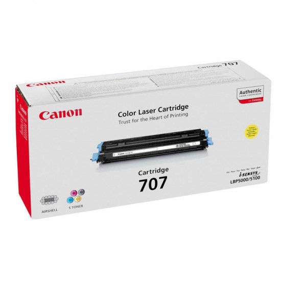 Canon CRG-707/9421A004 Orijinal Toner - Y