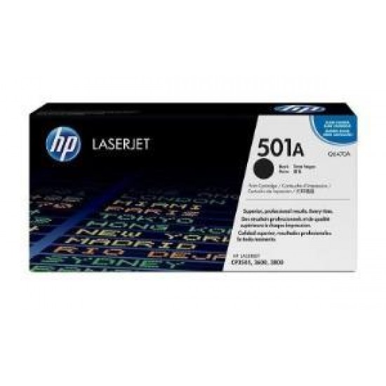 Hp 501A-Q6470A CP3505 / 3600 / 3800 Orijinal Toner Siyah