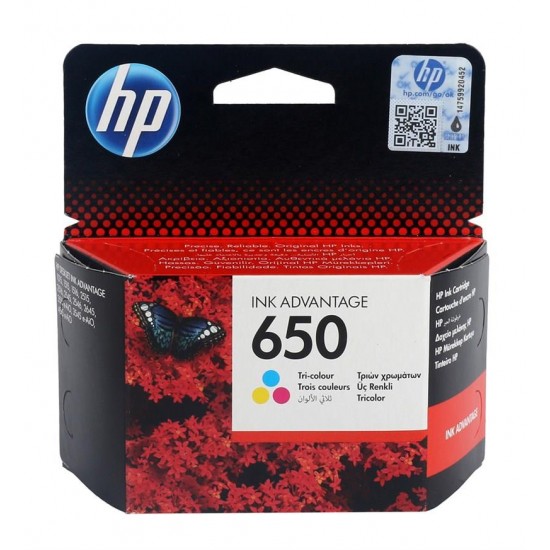 HP 650-CZ102A Orjinal Kartuş Renkli 1015/2545/1516/2515