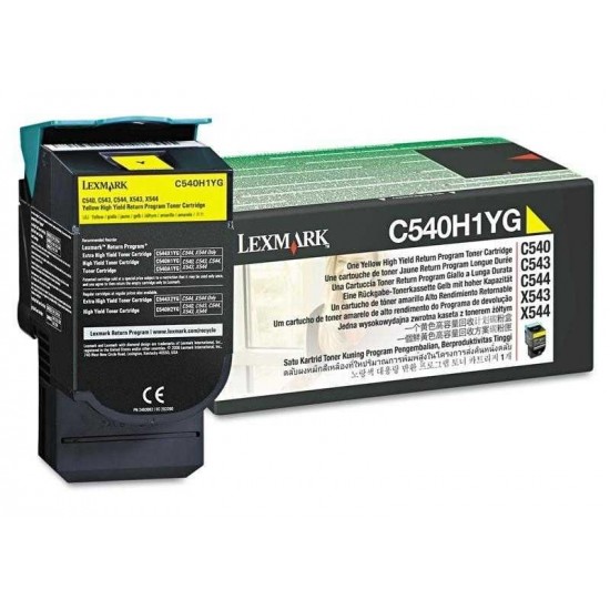 Lexmark C540-C540H1YG Sarı Orjinal Toner Yüksek Kapasiteli