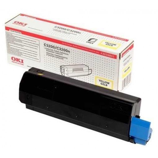 Oki C3200-43034815 Sarı Orijinal Toner