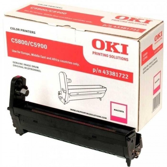 Oki C5550-43381722 Orijinal Kırmızı Drum Ünitesi