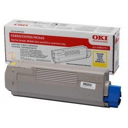 Oki C5850-43865741 Sarı Orijinal Toner