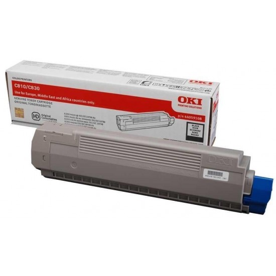 Oki C810-44059120 Siyah Orijinal Toner