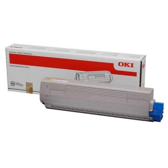 Oki C831-44844505 Sarı Orijinal Toner