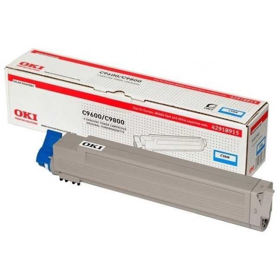 Oki C9600-42918963 Mavi Orijinal Toner