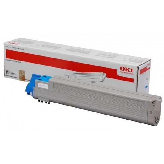 Oki C9655-43837135 Mavi Orijinal Toner